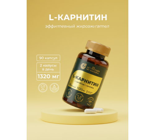 L-карнитин L-carnitine L-tartrate 90 капсул