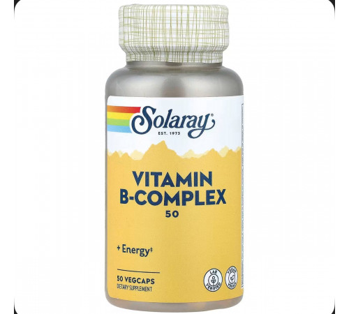 Витамин Б - комплекс 50 капсул, Vitamin B - Complex 50 vegcaps