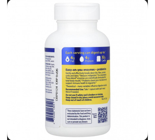 Добавка для пищеварения с пробиотиками, Digest Basic + probiotics 90 caps