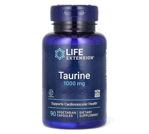 Таурин 1000 мг 90 вег капсул, Taurine 1000 mg 90 vegcaps
