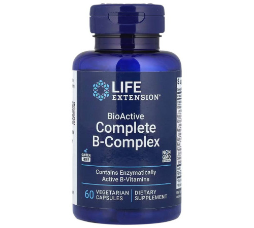Комплекс витаминов группы B 60 вег капсул, Complete B-Complex 60 vegcaps