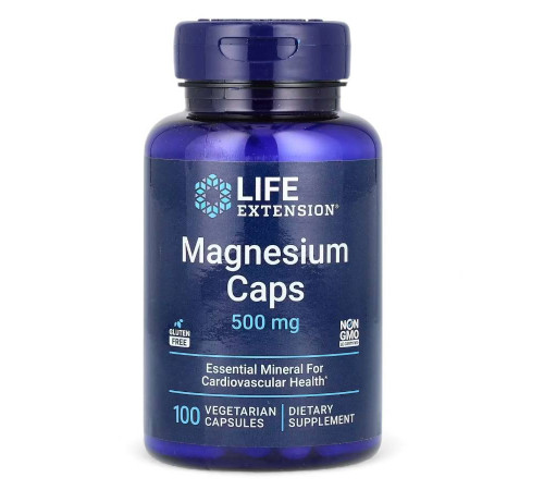 Magnesium Caps 500 mg 100 vegcaps, Магний в капсулах 500 мг 100 вег капсул
