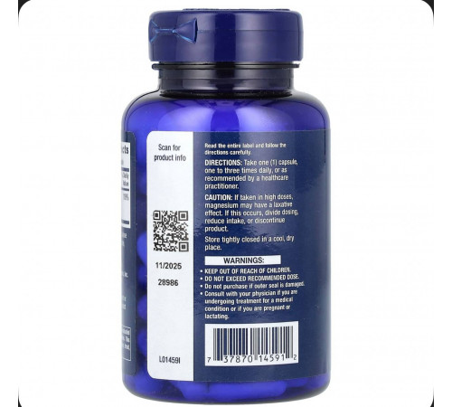 Magnesium Caps 500 mg 100 vegcaps, Магний в капсулах 500 мг 100 вег капсул