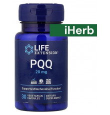 Life Extension, PQQ в капсулах, пирролохинолинхинон, 20 мг, 30 вег капсул